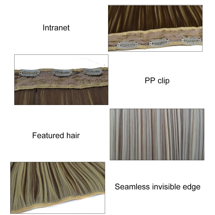 4B# One-piece Seamless Five-clip Wig Long Straight Wig Piece - free shipping - PMC TechLife - Order now!