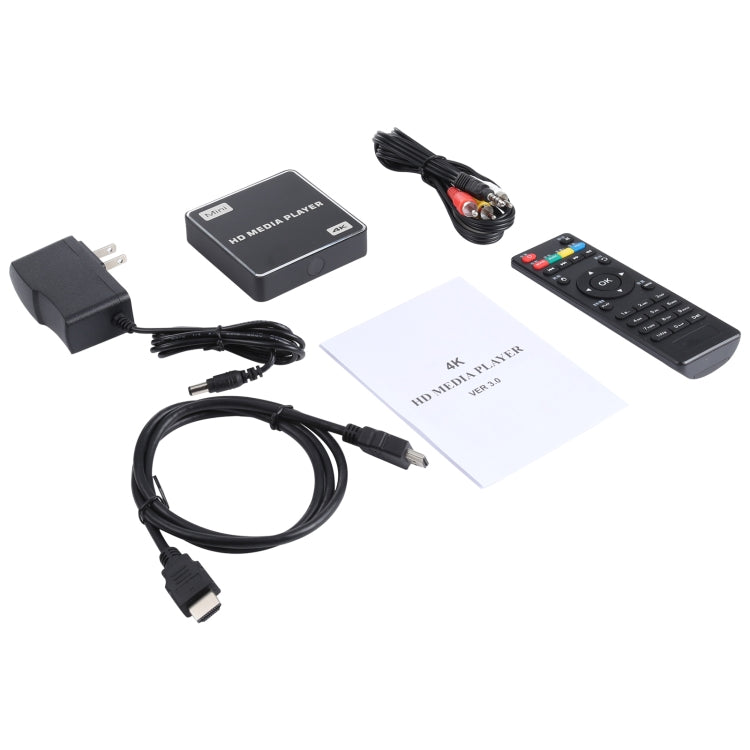 X5 UHD 4K Android 4.4.2 Media Player TV Box with Remote Control, RK3229 Quad Core up to 1.5GHz, RAM: 1GB, ROM: 8GB, Support WiFi, USB, HD Media Interface, TF Card, US Plug - Multimedia Player by PMC Jewellery | Online Shopping South Africa | PMC Jewellery | Buy Now Pay Later Mobicred