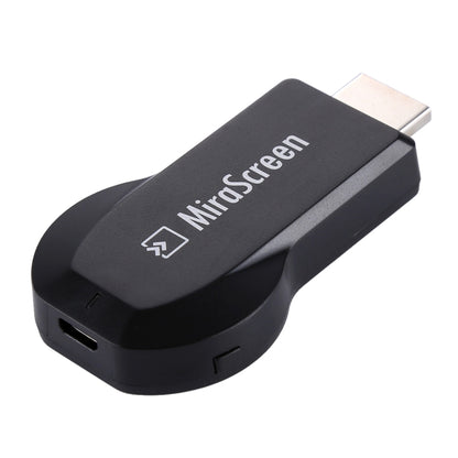 MiraScreen WiFi Display Dongle / Miracast Airplay DLNA Display Receiver Dongle Wireless Mirroring Screen Device with 2 in 1 USB Cable (Black) - Wireless Display Dongle by PMC Jewellery | Online Shopping South Africa | PMC Jewellery | Buy Now Pay Later Mobicred