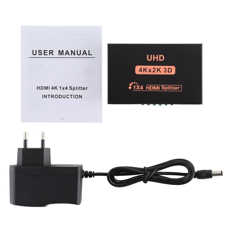 CY10 UHD 4K x 2K 3D 1 x 4 HDMI Splitter (US Plug) - Splitter by PMC TechLife | Online Shopping South Africa | PMC TechLife | Buy Now Pay Later Mobicred