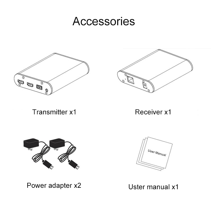 CAT871 HDMI Extender (Receiver & Sender) over CAT5e/CAT6 Cable with IR, Transmission Distance: 120m(EU Plug) - Amplifier by PMC Jewellery | Online Shopping South Africa | PMC Jewellery | Buy Now Pay Later Mobicred