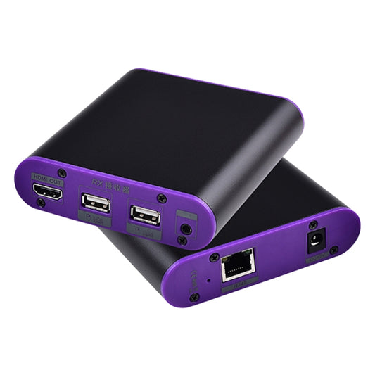 CAT872-KVM HDMI Extender (Receiver & Sender) over CAT5e/CAT6 Cable with USB Port and KVM Function, Transmission Distance: 200m(EU Plug) - Amplifier by PMC Jewellery | Online Shopping South Africa | PMC Jewellery | Buy Now Pay Later Mobicred