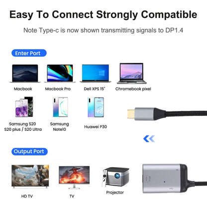 4K USB-C / Type-C to Mini DisplayPort 1.4 + PD Data Sync Adapter Cable - Cable & Adapters by PMC Jewellery | Online Shopping South Africa | PMC Jewellery | Buy Now Pay Later Mobicred