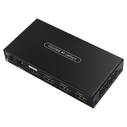 Measy SWH4631 4K 60Hz 3 In 1 Out HDMI Converter Switcher, Plug Type: EU Plug (Black) - Switch by Measy | Online Shopping South Africa | PMC Jewellery | Buy Now Pay Later Mobicred