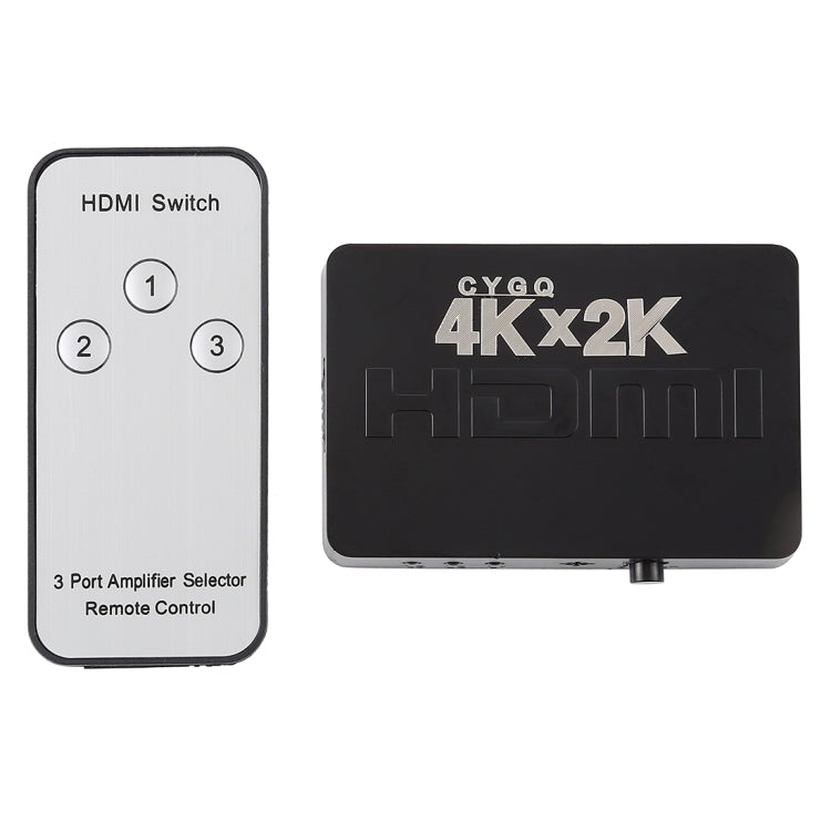 4K 3 Ports HDMI Switch with Remote Control - Switch by PMC Jewellery | Online Shopping South Africa | PMC Jewellery | Buy Now Pay Later Mobicred