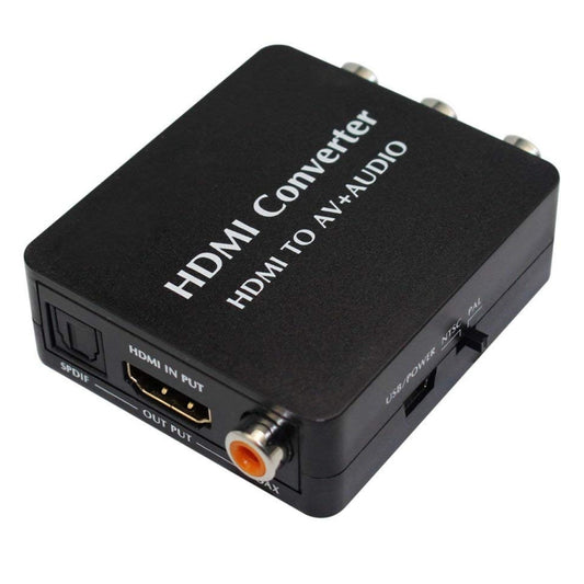 HDMI to AV Audio Converter Support SPDIF Coaxial Audio NTSC PAL Composite Video HDMI to 3RCA Adapter for TV /PC /PS3 / Blue-ray DVD - Splitter by PMC Jewellery | Online Shopping South Africa | PMC Jewellery | Buy Now Pay Later Mobicred