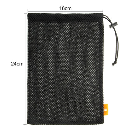 HAWEEL Nylon Mesh Drawstring Pouch Bag with Stay Cord for up to 7.9 inch Screen Tablet, Size: 24cm x 16cm(Black) - iPad Mini 4 & 3 & 2 & 1 Cases by HAWEEL | Online Shopping South Africa | PMC Jewellery