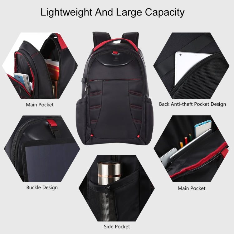 HAWEEL Foldable Removable Outdoor Portable Dual Shoulders Laptop Backpack(Black) - Backpack by HAWEEL | Online Shopping South Africa | PMC Jewellery | Buy Now Pay Later Mobicred