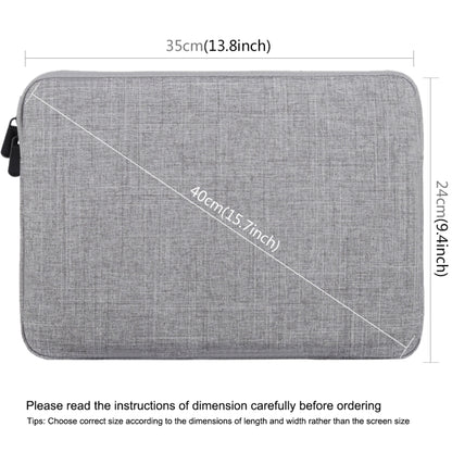 HAWEEL 13.0 inch Sleeve Case Zipper Briefcase Laptop Carrying Bag, For Macbook, Samsung, Lenovo, Sony, DELL Alienware, CHUWI, ASUS, HP, 13 inch and Below Laptops(Grey) - 13.3 inch by HAWEEL | Online Shopping South Africa | PMC Jewellery | Buy Now Pay Later Mobicred