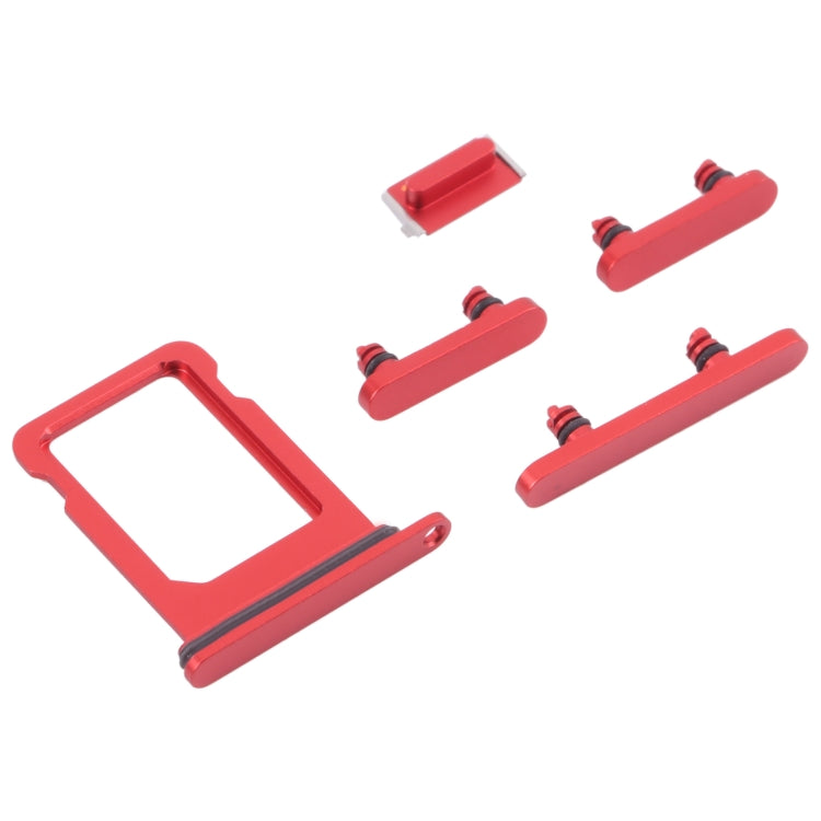 SIM Card Tray + Side Keys for iPhone 13 Mini(Red) - Others by PMc TechLife | Online Shopping South Africa | PMc TechLife | Buy Now Pay Later Mobicred