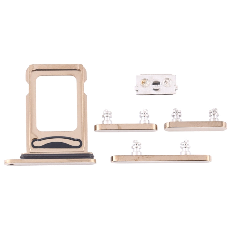 SIM Card Tray + SIM Card Tray + Side Keys for iPhone 12 Pro Max(Gold) - Side Key & Card Tray by PMc TechLife | Online Shopping South Africa | PMc TechLife | Buy Now Pay Later Mobicred
