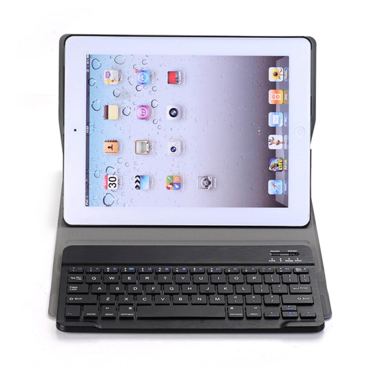 A02 for iPad 4 / 3 / 2 Universal Ultra-thin ABS Horizontal Flip Tablet Case + Bluetooth Keyboard(Black) - Universal by PMC Jewellery | Online Shopping South Africa | PMC Jewellery | Buy Now Pay Later Mobicred