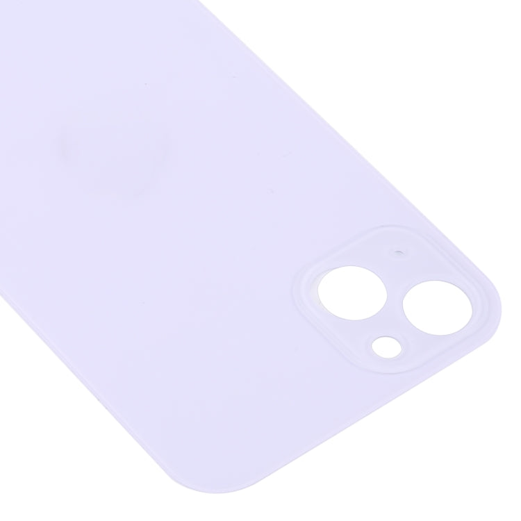 Easy Replacement Big Camera Hole Glass Back Battery Cover for iPhone 14(Purple) - Back Cover by PMC TechLife | Online Shopping South Africa | PMC TechLife
