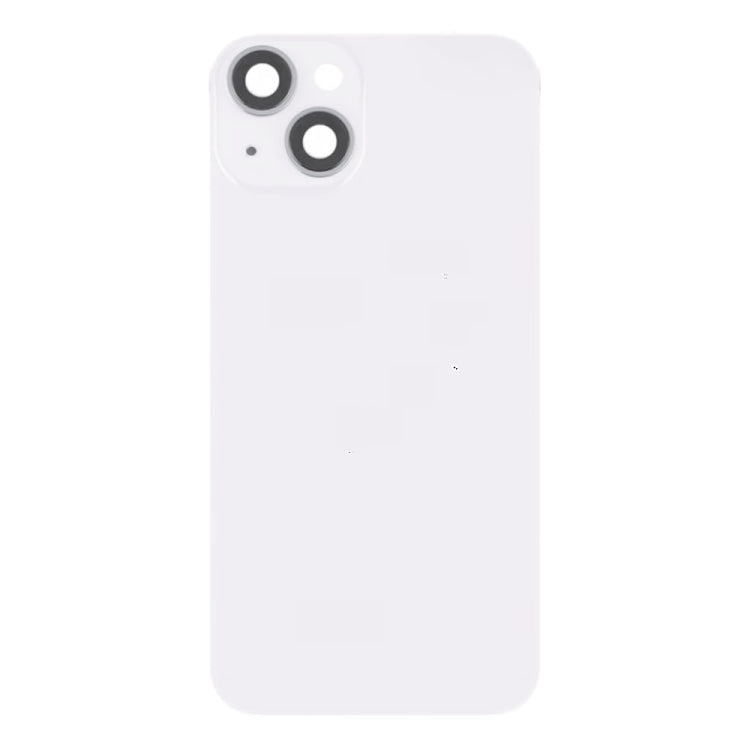 For iPhone 14 Plus Glass Battery Back Cover with Flash Bracket + Wireless Charging Module(White) - Back Cover by PMC Jewellery | Online Shopping South Africa | PMC Jewellery | Buy Now Pay Later Mobicred