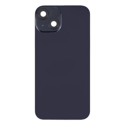 For iPhone 14 Glass Battery Back Cover with Flash Bracket + Wireless Charging Module(Black) - Back Cover by PMC Jewellery | Online Shopping South Africa | PMC Jewellery | Buy Now Pay Later Mobicred