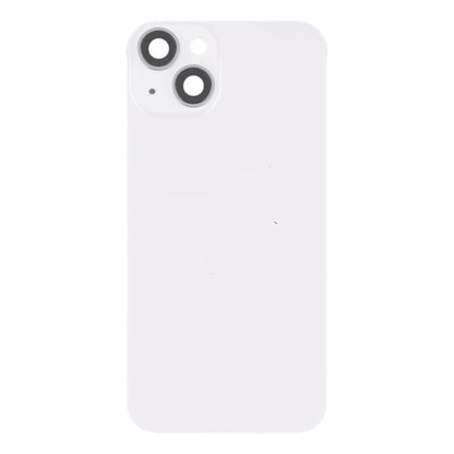 For iPhone 14 Glass Battery Back Cover with Flash Bracket + Wireless Charging Module(White) - Back Cover by PMC Jewellery | Online Shopping South Africa | PMC Jewellery | Buy Now Pay Later Mobicred