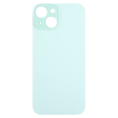 For iPhone 15 Easy Replacement Big Camera Hole Glass Back Battery Cover(Green) - Back Cover by PMC Jewellery | Online Shopping South Africa | PMC Jewellery | Buy Now Pay Later Mobicred