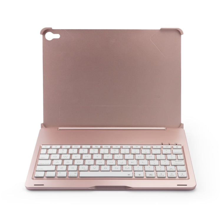 F105A Colorful Backlight Aluminum Backplane Wireless Bluetooth Keyboard Tablet Case for iPad Pro 11 inch （2018） (Rose Gold) - For iPad Pro by PMC Jewellery | Online Shopping South Africa | PMC Jewellery