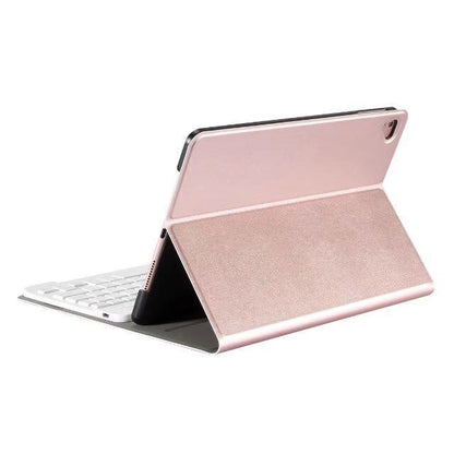 Detachable Bluetooth Keyboard + Horizontal Flip Leather Tablet Case with Holder for iPad Pro 9.7 inch, iPad Air, iPad Air 2, iPad 9.7 inch (2017), iPad 9.7 inch (2018) (Rose Gold) - For iPad Pro by PMC Jewellery | Online Shopping South Africa | PMC Jewellery