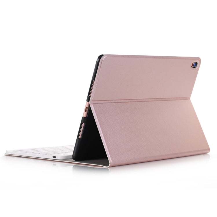 A102 For iPad 10.2 inch Ultra-thin Detachable Bluetooth Keyboard Leather Tablet Case with Stand Function(Rose Gold) - Universal by PMC Jewellery | Online Shopping South Africa | PMC Jewellery