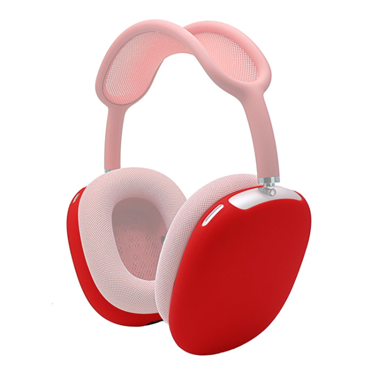 A Pair Full Coverage Anti-scratch Silicone Headphone Protective Case for AirPods Max(Red) - For AirPods Max by PMC Jewellery | Online Shopping South Africa | PMC Jewellery