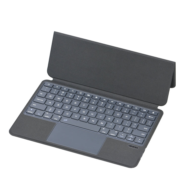 P3125-6 Grid Bluetooth Keyboard Leather Case with Touch Pad For iPad Air 5 10.9 2022 / Air 4 10.9 2020 / iPad Pro 11 2021/2020/2018(Black) - Universal by PMC Jewellery | Online Shopping South Africa | PMC Jewellery