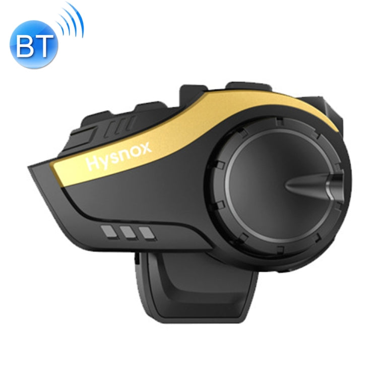 Hysnox HY-02 Bluetooth 5.0 Motorcycle Helmet Headset 2000M 6 Riders Intercom Headset (Gold) - Motorcycle Walkie Talkie by PMC Jewellery | Online Shopping South Africa | PMC Jewellery | Buy Now Pay Later Mobicred