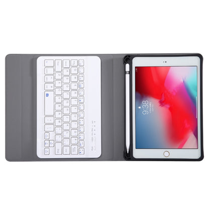 A05B Bluetooth 3.0 Ultra-thin ABS Detachable Bluetooth Keyboard Leather Tablet Case for iPad mini 5 / 4 / 3 / 2, with Holder(Rose Gold) - For iPad mini by PMC Jewellery | Online Shopping South Africa | PMC Jewellery | Buy Now Pay Later Mobicred