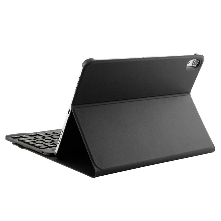 1130B Detachable Bluetooth 3.0 ABS Brushed Texture Keyboard + Lambskin Texture Leather Tablet Case for iPad Pro 11 inch (2018), with Three-gear Adjustment / Magnetic / Sleep Function(Black) - For iPad Pro by PMC Jewellery | Online Shopping South Africa | PMC Jewellery