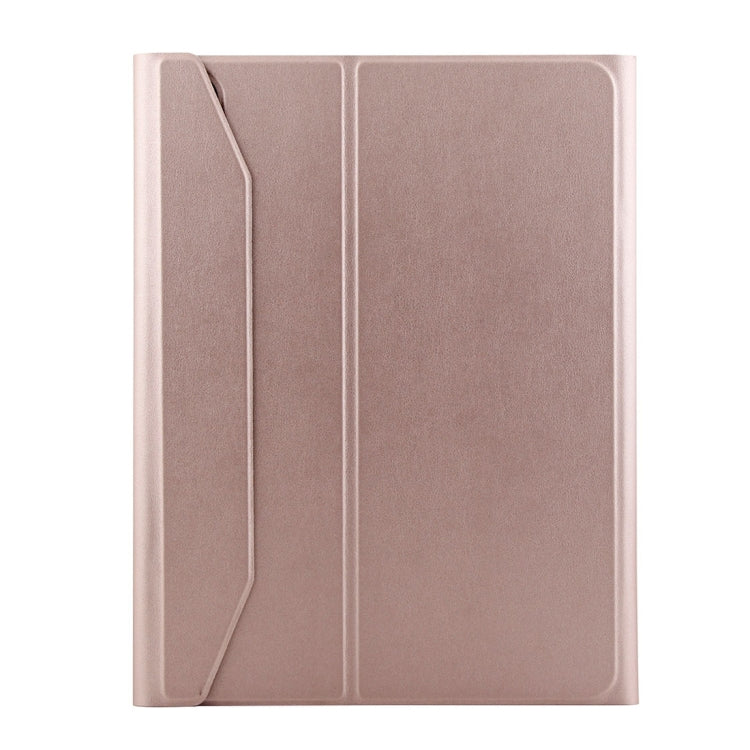 1130B Detachable Bluetooth 3.0 ABS Brushed Texture Keyboard + Lambskin Texture Leather Tablet Case for iPad Pro 11 inch (2018), with Three-gear Adjustment / Magnetic / Sleep Function(Pink) - For iPad Pro by PMC Jewellery | Online Shopping South Africa | PMC Jewellery