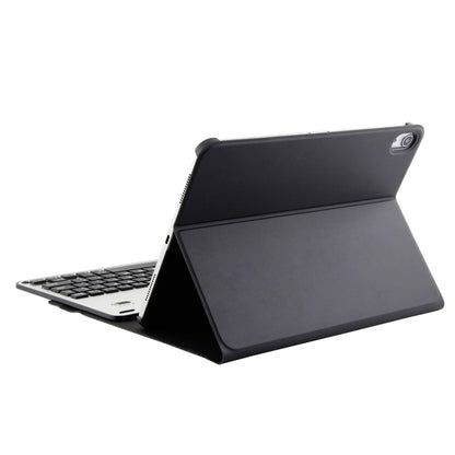 1139B Detachable Bluetooth 3.0 Aluminum Alloy Keyboard + Lambskin Texture Leather Tablet Case for iPad Pro 11 inch (2018), with Three-gear Adjustment / Magnetic / Sleep Function (Black Silver) - For iPad Pro by PMC Jewellery | Online Shopping South Africa | PMC Jewellery