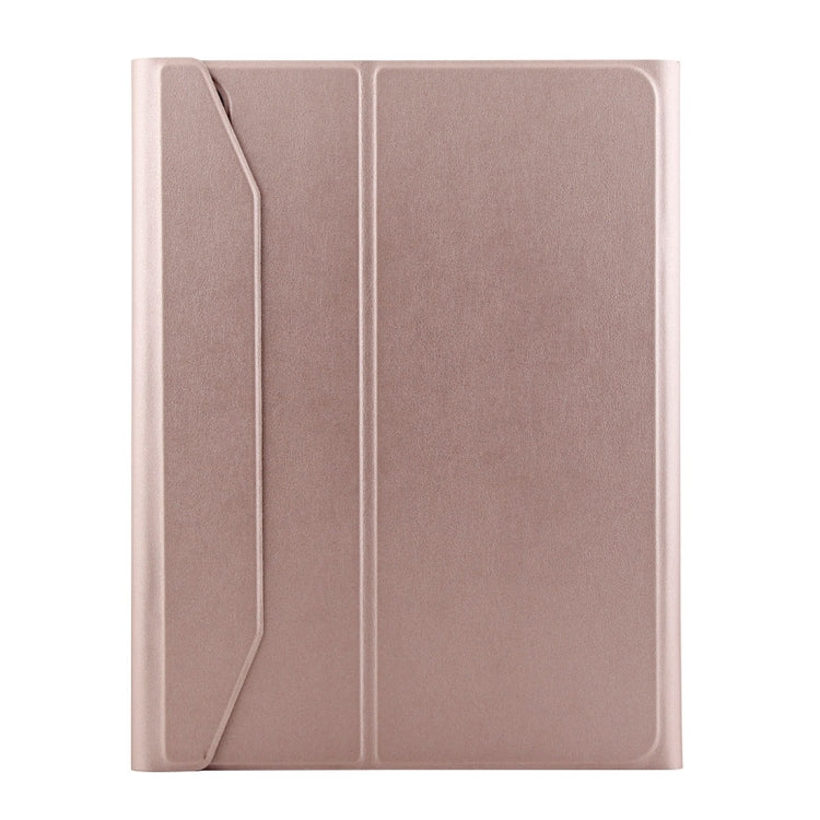 1139B Detachable Bluetooth 3.0 Aluminum Alloy Keyboard + Lambskin Texture Leather Tablet Case for iPad Pro 11 inch (2018), with Three-gear Adjustment / Magnetic / Sleep Function (Pink) - For iPad Pro by PMC Jewellery | Online Shopping South Africa | PMC Jewellery