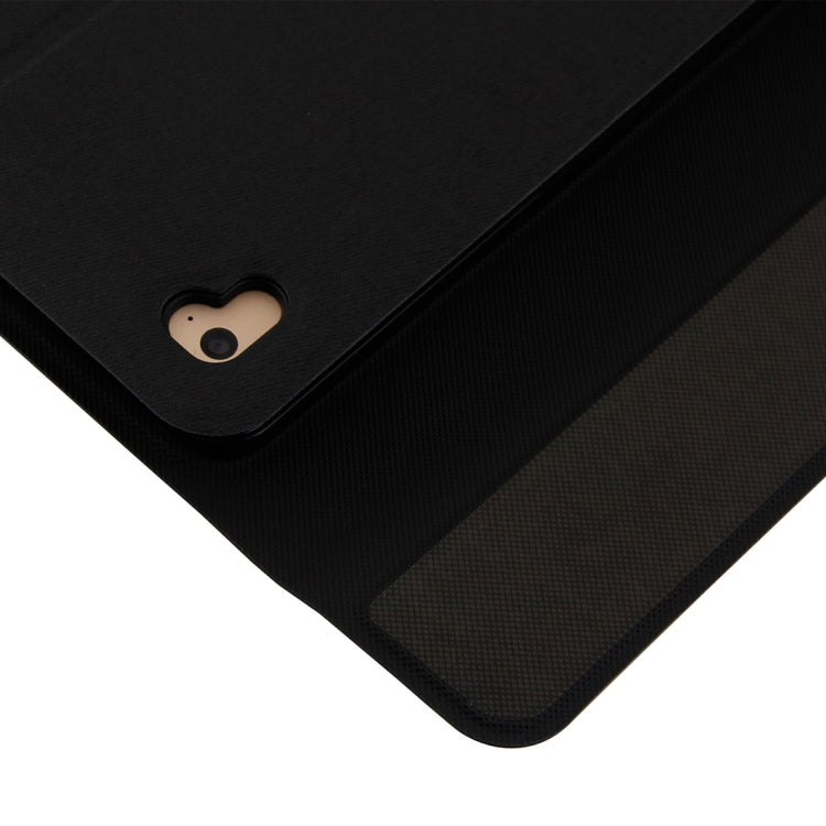 3018 Detachable Bluetooth 3.0 Aluminum Alloy Keyboard + Imitation Cloth Texture Leather Tablet Case for iPad Air / Air 2 / iPad Pro 9.7 inch, with Sleep / Water Repellent Function(Black) - For iPad Pro by PMC Jewellery | Online Shopping South Africa | PMC Jewellery