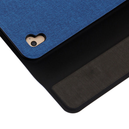 3018 Detachable Bluetooth 3.0 Aluminum Alloy Keyboard + Imitation Cloth Texture Leather Tablet Case for iPad Air / Air 2 / iPad Pro 9.7 inch, with Sleep / Water Repellent Function(Blue) - For iPad Pro by PMC Jewellery | Online Shopping South Africa | PMC Jewellery