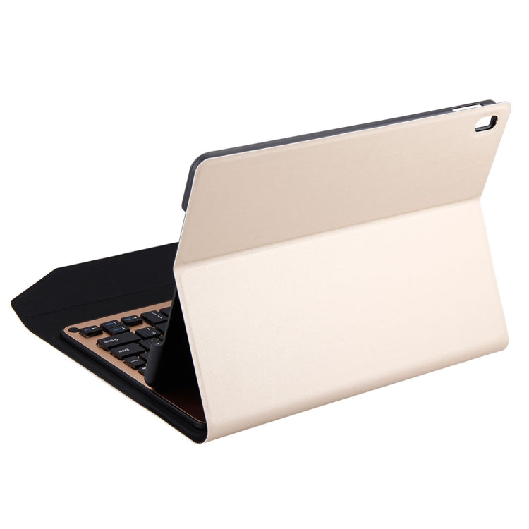 FT-1039B Detachable Bluetooth 3.0 Aluminum Alloy Keyboard + Lambskin Texture Leather Tablet Case for iPad Pro 10.5 inch / iPad Air (2019), with Water Repellent / Three-gear Angle Adjustment / Magnetic / Sleep Function (Gold) - For iPad Pro by PMC Jewellery | Online Shopping South Africa | PMC Jewellery