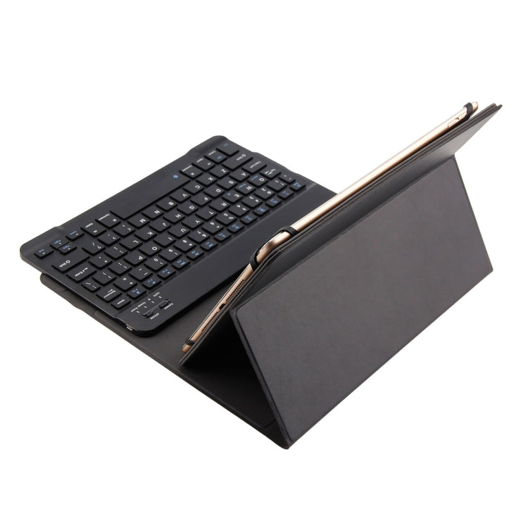 TY-1031 Universal Bluetooth 3.0 ABS Brushed Texture Keyboard + Leather Tablet Case for iOS, Windows, Android Tablet PC Between 9-10.5 inch(Black) - For iPad Pro by PMC Jewellery | Online Shopping South Africa | PMC Jewellery