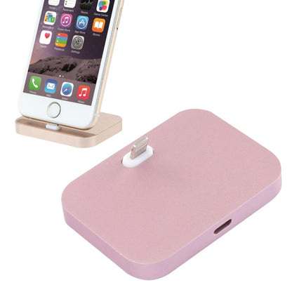 8 Pin Stouch Aluminum Desktop Station Dock Charger for iPhone(Rose Gold) - USB Charger by PMC Jewellery | Online Shopping South Africa | PMC Jewellery | Buy Now Pay Later Mobicred