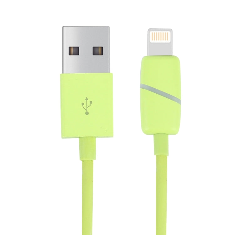 1m Circular Bobbin Gift Box Style 8 Pin to USB Data Sync Cable with Indicator for iPhone, iPad(Green) - free shipping - PMC Jewellery - Order now!