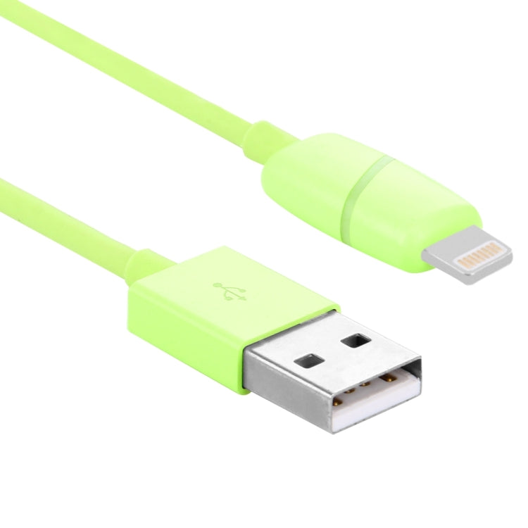 1m Circular Bobbin Gift Box Style 8 Pin to USB Data Sync Cable with Indicator for iPhone, iPad(Green) - free shipping - PMC Jewellery - Order now!