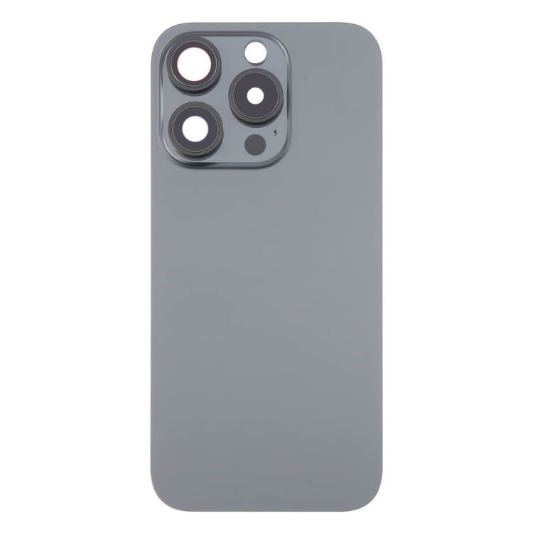 For iPhone 16 Pro Max Original Glass Battery Back Cover with Camera Lens Cover(Black) -  by PMC Jewellery | Online Shopping South Africa | PMC Jewellery | Buy Now Pay Later Mobicred