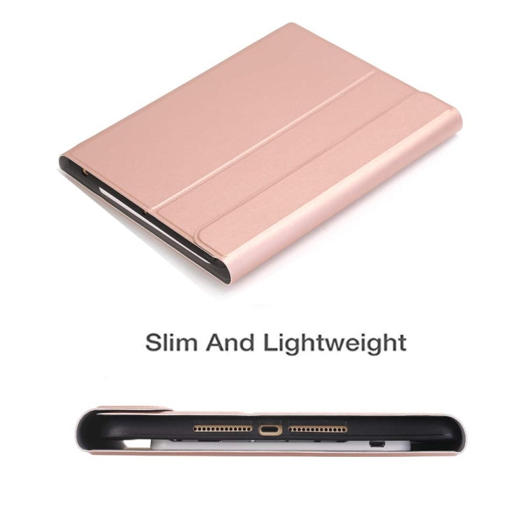 Detachable Bluetooth Keyboard + Horizontal Flip Leather Tablet Case with Holder & Pencil Holder for iPad Pro 9.7 inch, iPad Air, iPad Air 2, iPad 9.7 inch (2017), iPad 9.7 inch (2018) (Rose Gold) - For iPad Pro by PMC Jewellery | Online Shopping South Africa | PMC Jewellery