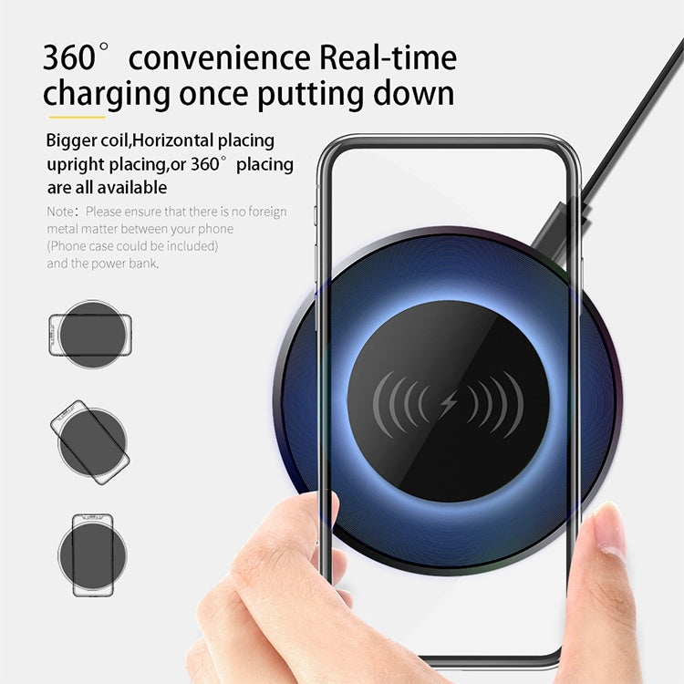 NewRixing NR-3500 Multi-function Atmosphere Light Wireless Charging Bluetooth Speaker with Hands-free Call Function, Support TF Card & USB & FM & AUX (Red) - free shipping - PMC Jewellery - Order now!