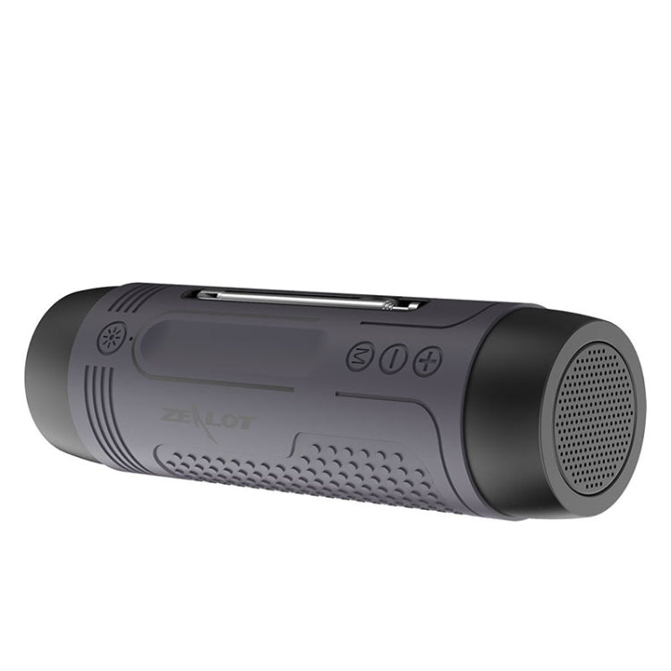 ZEALOT A2 Multifunctional Bass Wireless Bluetooth Speaker, Built-in Microphone, Support Bluetooth Call & AUX & TF Card & LED Lights (Grey) - Desktop Speaker by ZEALOT | Online Shopping South Africa | PMC Jewellery | Buy Now Pay Later Mobicred