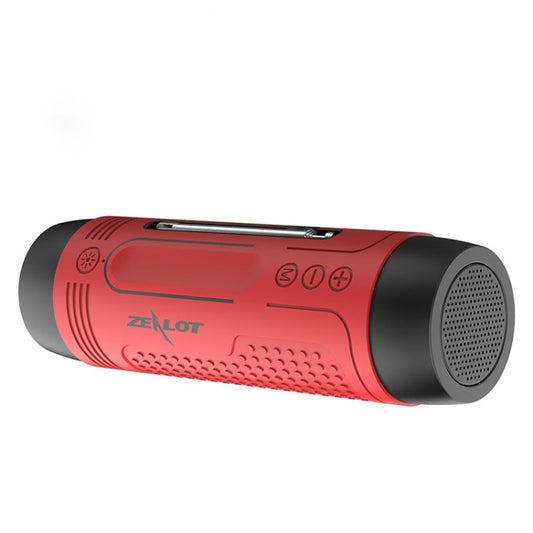 ZEALOT A2 Multifunctional Bass Wireless Bluetooth Speaker, Built-in Microphone, Support Bluetooth Call & AUX & TF Card & LED Lights (Red) - Desktop Speaker by ZEALOT | Online Shopping South Africa | PMC Jewellery | Buy Now Pay Later Mobicred