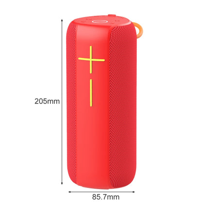 HOPESTAR P14 Pro Portable Outdoor Waterproof Wireless Bluetooth Speaker, Support Hands-free Call & U Disk & TF Card & 3.5mm AUX & FM (Red) - Desktop Speaker by HOPESTAR | Online Shopping South Africa | PMC Jewellery | Buy Now Pay Later Mobicred