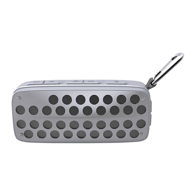 NewRixing NR-4011 Outdoor Splash Water Bluetooth Speaker, Support Hands-free Call / TF Card / FM / U Disk (Grey) - Desktop Speaker by NewRixing | Online Shopping South Africa | PMC Jewellery | Buy Now Pay Later Mobicred