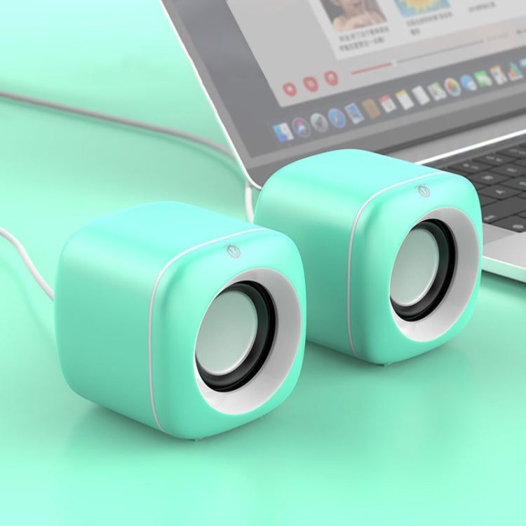 A1 USB Wire-controlled 9D Subwoofer Sound Mini Wired Speaker, Premium Version(Blue) -  by PMC TechLife | Online Shopping South Africa | PMC TechLife