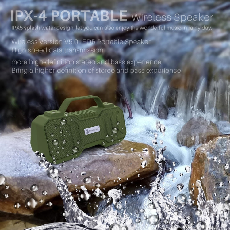 NewRixing NR-4500 Portable Wireless Bluetooth Stereo Speaker Support TWS / FM Function Speaker (Grey) - free shipping - PMC Jewellery - Order now!