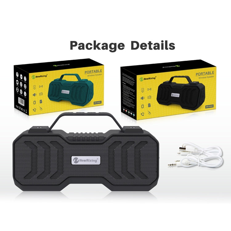 NewRixing NR-4500 Portable Wireless Bluetooth Stereo Speaker Support TWS / FM Function Speaker (Red) - free shipping - PMC Jewellery - Order now!