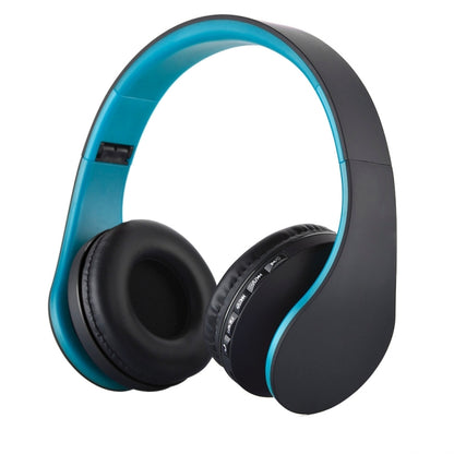 BTH-811 Folding Stereo Wireless  Bluetooth Headphone Headset with MP3 Player FM Radio, for Xiaomi, iPhone, iPad, iPod, Samsung, HTC, Sony, Huawei and Other Audio Devices(Blue) - Headset & Headphone by PMC Jewellery | Online Shopping South Africa | PMC Jewellery | Buy Now Pay Later Mobicred